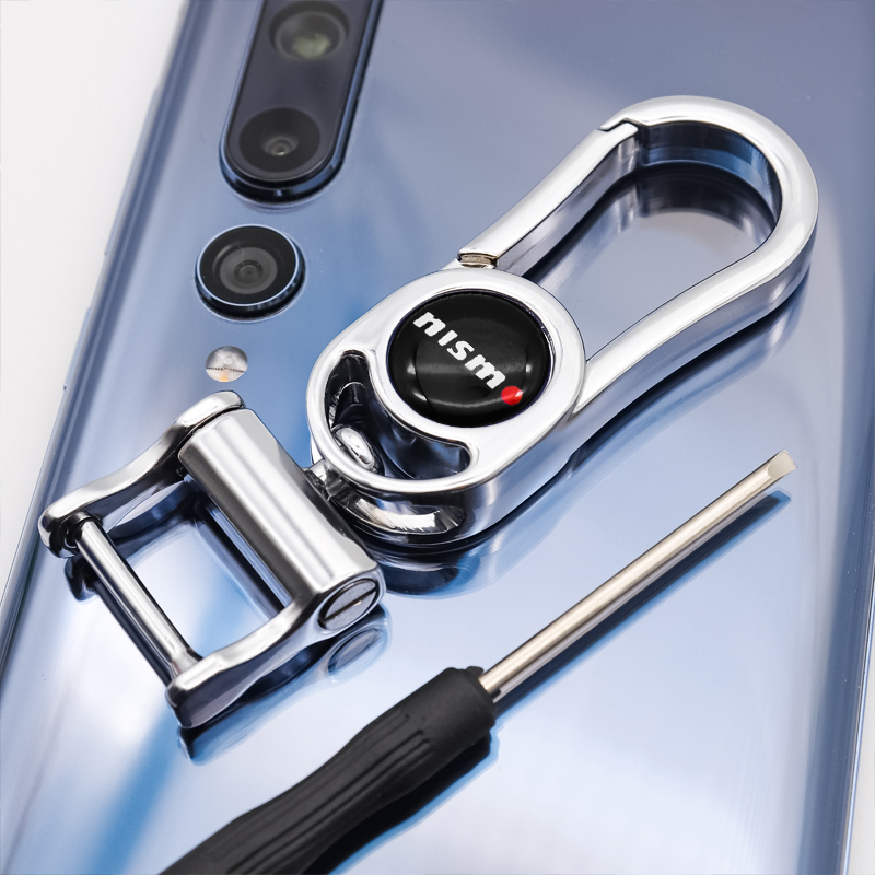 Nismo พวงกุญแจโลหะรถยนต์ หมุนได้ 360° พร้อมไขควงพวงกุญแจอุปกรณ์รถยนต์สําหรับ NISMO Nissan Juke Tiida