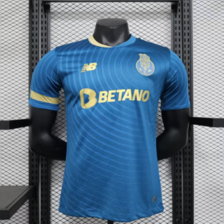 [Player Version] 2324 ใหม่ เสื้อยืดลําลอง แขนสั้น พิมพ์ลาย Porto away Football คุณภาพดี