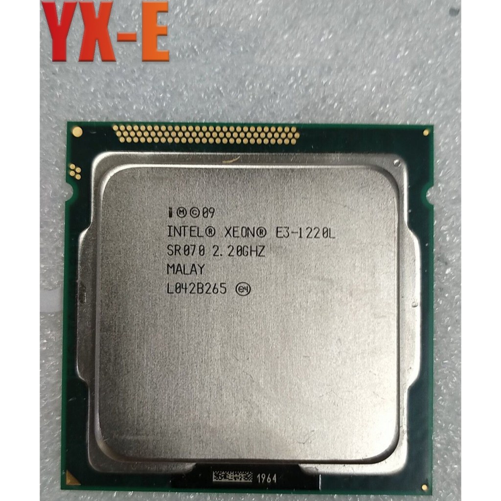 Intel Xeon e3-1220l LGA1155 โปรเซสเซอร ์ CPU e3 1220l Low-Power 2.2 GHz สูงสุด 3.4GHz Dual-Core TDP 20W พร ้ อมวางการกระจายความร ้ อน