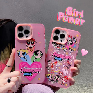 เคสโทรศัพท์มือถือ กันกระแทก ลายการ์ตูน Powerpuff Girls หลากสี สําหรับ iPhone14 13 12 11 Pro MAX