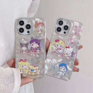 เคสโทรศัพท์มือถือ ลายการ์ตูนเซเลอร์มูน รวมทุกอย่าง สําหรับ iPhone14 13 12 11 Pro MAX