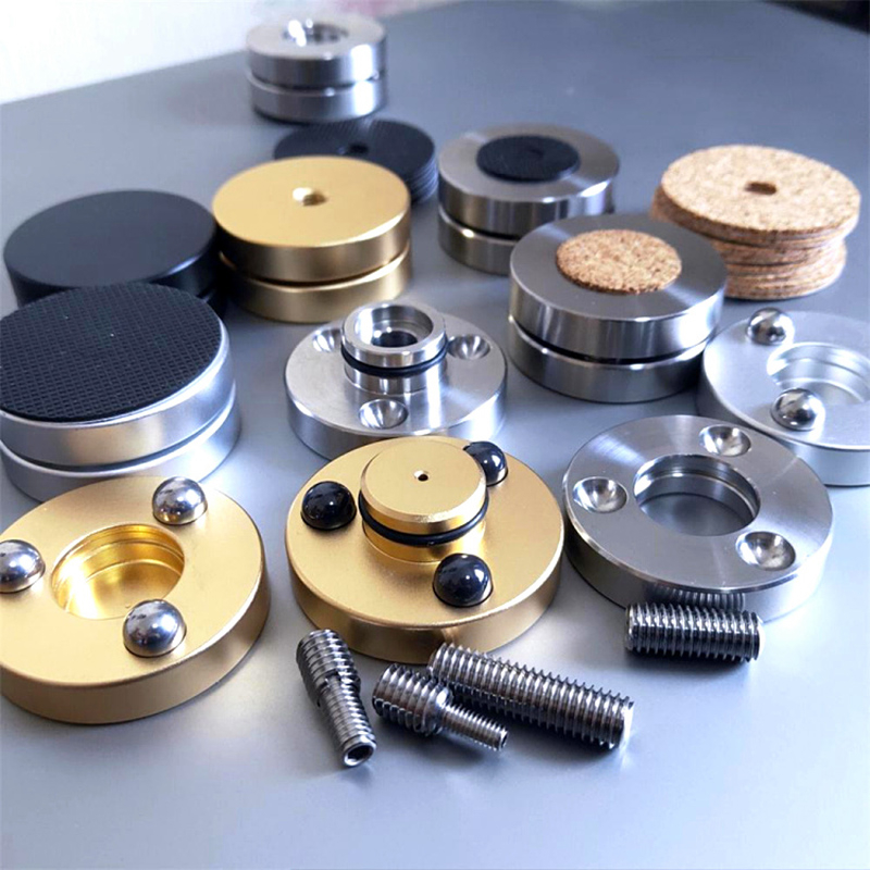 Hifi ฐานวางลําโพงเครื่องขยายเสียง DAC อลูมิเนียมอัลลอย กันลื่น 46 มม. พลัสไซซ์