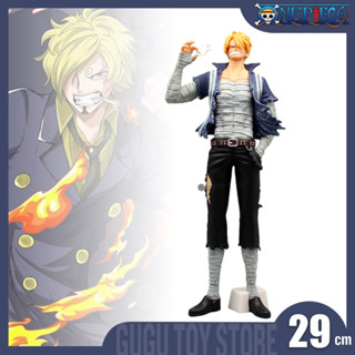 โมเดลฟิกเกอร์ Pvc รูปการ์ตูนอนิเมะวันพีช Sanji ขนาด 29 ซม. พร้อมกล่องของขวัญ ของเล่นสําหรับเด็ก