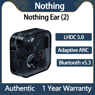 ของแท้ Nothing Ear 2 TWS หูฟังบลูทูธไร้สาย 5.3 ANC Hi-Res ไดนามิก เล่นได้ 36 ชั่วโมง สีดํา สีขาว