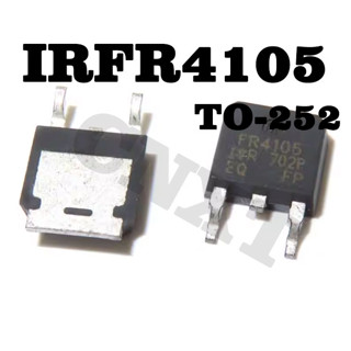 10 ชิ้น / ล็อตใหม่ FR4105 IRFR4105TRPBF IRFR4105 MOS ฟิลด์เอฟเฟกต์หลอด 27A 55V TO252