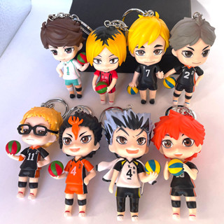 ไฮคิว!! ไฮคิว!! 9-10 ซม. 8 ชิ้น / ชุด ฟิกเกอร์อะนิเมะ Hinata Shoyo Tobio Kageyama พวงกุญแจรถ ตกแต่ง PVC ฟิกเกอร์แอกชัน โมเดลตุ๊กตา ของเล่น ของขวัญเด็ก