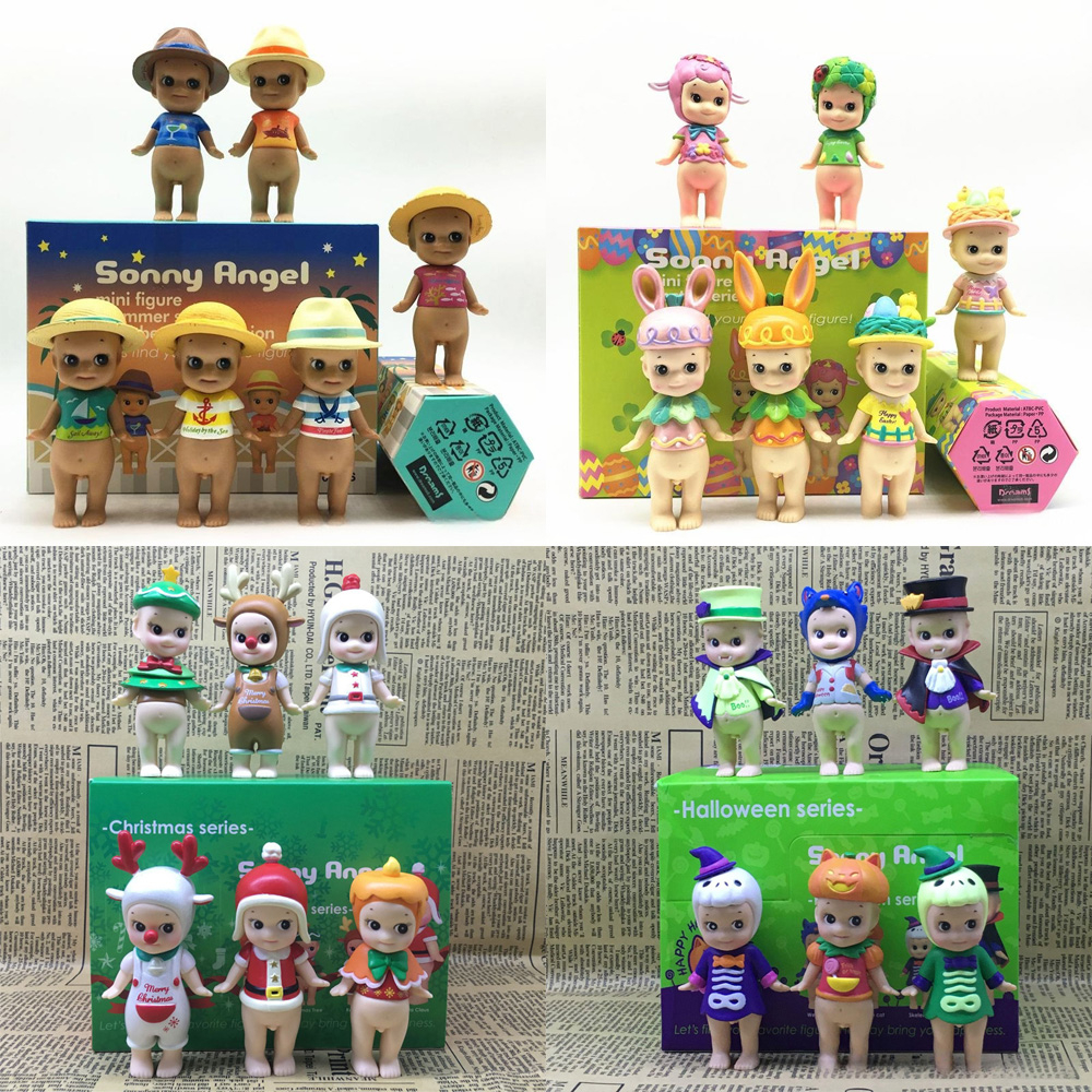 โมเดลฟิกเกอร์ PVC รูปหูกระต่าย เป็ด ยูนิคอร์น ปีศาจ ซอนนี่ แองเจิล คิวปิด ขนาดเล็ก 7-8 ซม. 6 ชิ้น ต่อชุด