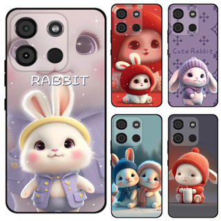 เคส Itel A60S Case การ์ตูน Cute Rabbit Soft TPU เคสซิลิโคน โทรศัพท์มือถือ เคส