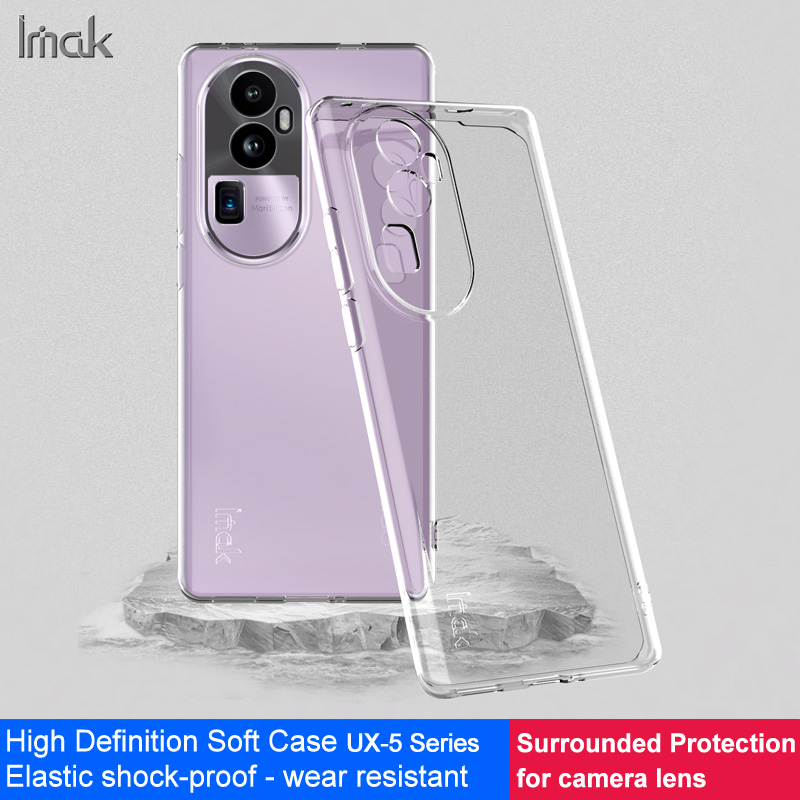 Imak OPPO Reno 10 Pro+ 5G Overseas Edition TPU ซิลิโคน ฝาหลัง เจลลี่นิ่ม เคสโทรศัพท์ กันกระแทก เคสใสป้องกัน Protective Case