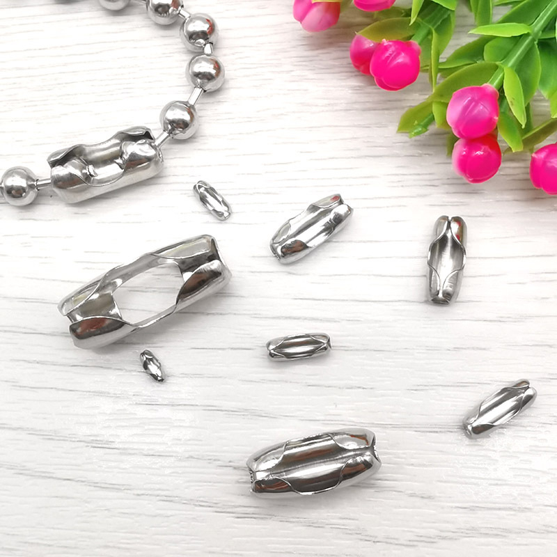10 ชิ้น/ล็อต 1.5-10 มม.สแตนเลสสตีล Ball Chain Connector Clasps Gold End ลูกปัด Crimp สําหรับ DIY เครื่องประดับทําค้นหาอุปกรณ์