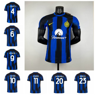 เสื้อกีฬาแขนสั้น ลายทีมชาติฟุตบอล Ronaldo Javier Zanetti Stefan de Vrij Lautaro Martinez Correa Calhanoglu Barella ปี 2023-24