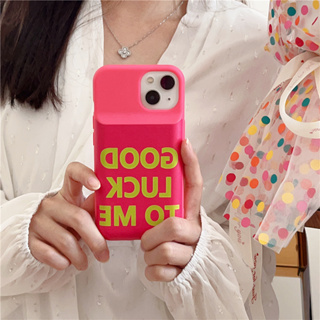 เคสโทรศัพท์มือถือ แบบนิ่ม ลาย Good Luck to Me สําหรับ iPhone 11 12 13 14 15 PRO MAX iPhone14 iPhone14Pro