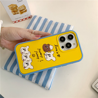 2in1 เคสโทรศัพท์มือถือ แบบนิ่ม ลายการ์ตูนสุนัข สําหรับ iPhone 11 12 13 14 15 PRO MAX iPhone14 iPhone14Pro