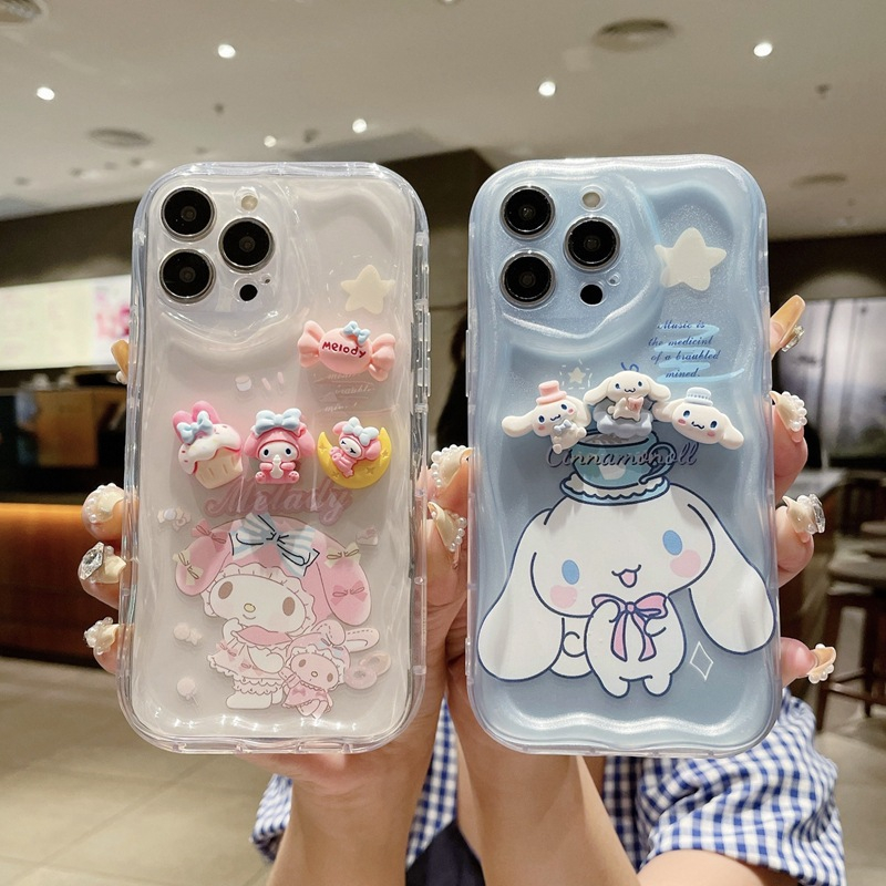 เคสโทรศัพท์มือถือแบบนิ่ม ใส ลาย Cinamoroll สําหรับ Samsung A22 S20 S21 S23 FE S22 S24 Plus Ultra A24 A25 A55 A03S A31 A21S A20S M54