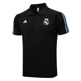 เสื้อโปโลแขนสั้น ลายทีมฟุตบอล Real Madrid 2023-24 ชุดเหย้า