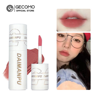 Gecomo ลิปสติก ลิปกลอส เนื้อแมตต์ กันน้ํา ติดทนนาน สไตล์เกาหลี น่ารัก 6 สี