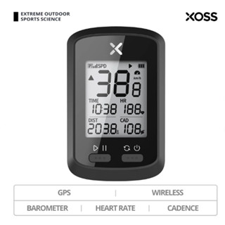 Xoss G+ เครื่องวัดความเร็วจักรยานไร้สาย IPX7 Type-C GPS หน้าจอ LCD 1.8 นิ้ว บลูทูธ ANT+ mtb วัดความเร็ว XOSS G+ Plus