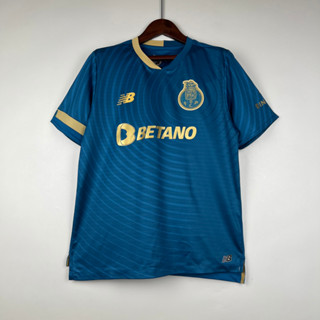 เสื้อกีฬาแขนสั้น ลายทีมชาติฟุตบอล Porto Second Away 2023-24