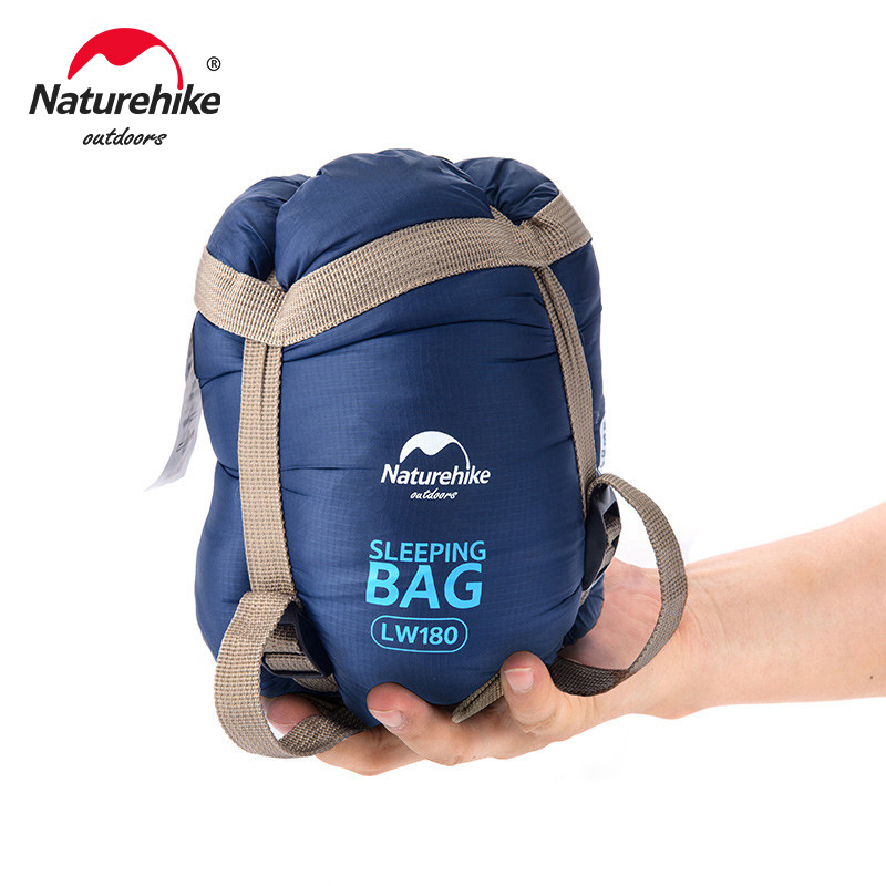 Naturehike lw180 ถุงนอนผ้าฝ้าย น้ําหนักเบา สําหรับตั้งแคมป์ เดินป่า กลางแจ้ง แผ่นรองนอน
