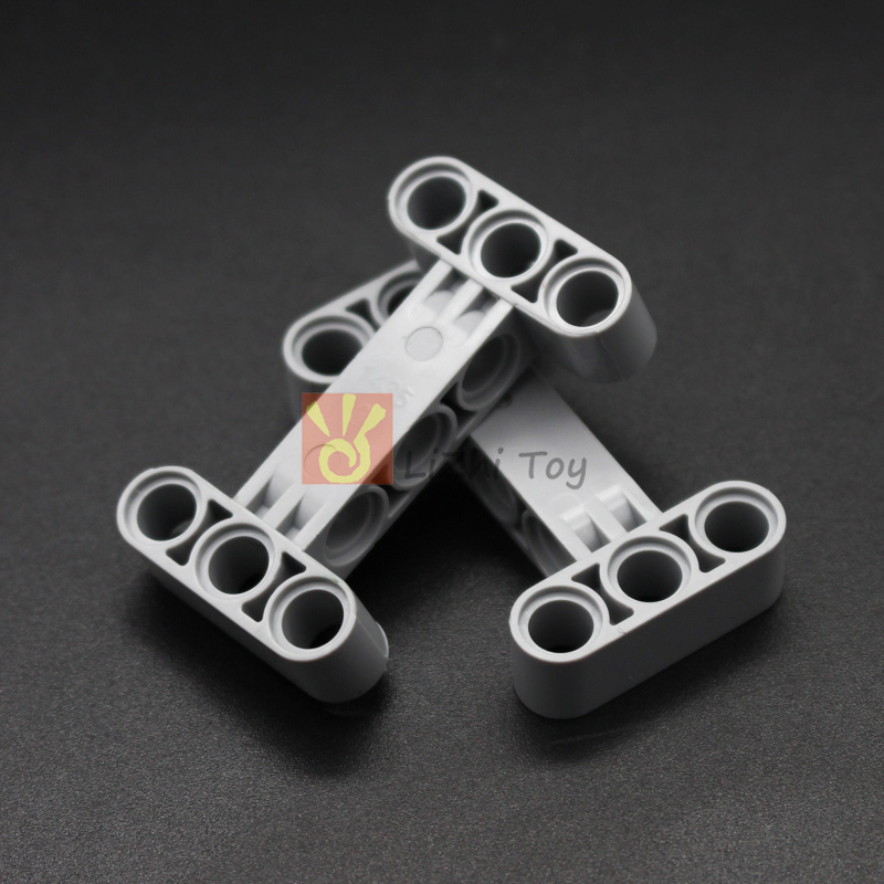 เทคโนโลยี 14720 ยกแขนดัดแปลง 3x5 perpendiular H-Shape หนาอิฐบล็อกตัวต่อชิ้นส่วนใช้งานร่วมกับอุปกรณ์เสริม Mechanical