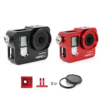 เคสกรอบโลหะอลูมิเนียม สําหรับ GoPro hero 4 hero 3(Metal Frame Case For Gopro 4/3+/3)