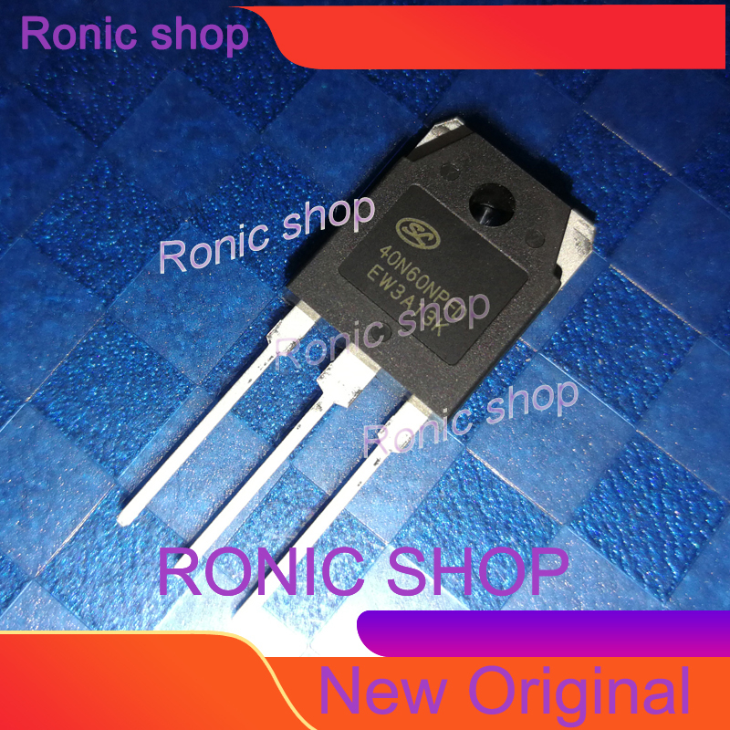2 ชิ้น 5 ชิ้นทรานซิสเตอร์เดิม 40N60NPFD TO-3P 600V 40A IGBT ทรานซิสเตอร์สำหรับเครื่องเชื่อมอินเวอร์เตอร์