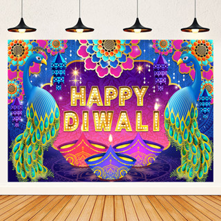 Diwali ธีมถ่ายภาพ พื้นหลัง สําหรับเทศกาล Diwali ตกแต่งปาร์ตี้ แบนเนอร์ ฉากหลัง