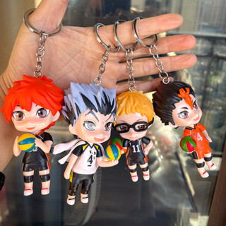 อุปกรณ์ล็อคสไลม์ SPY×FAMILY HUNTER×HUNTER Rem Ram Stray Dogs Jujutsu Kaisen Slime Haikyuu 11 สไตล์ สีฟ้า พวงกุญแจฟิกเกอร์ PVC รูปนักสืบโคนัน My Hero Academia ของเล่นสําหรับเด็ก