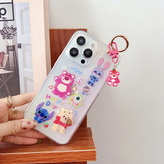 เคสโทรศัพท์มือถือ ซิลิโคนนิ่ม ลายการ์ตูนหมีสตรอเบอร์รี่น่ารัก สําหรับ Huawei P60pro P60 P50p P50 P40pro P40 P30pro P30 P20pro P20 P30LITE P20LITE