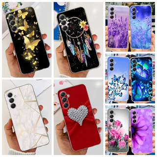 เคสโทรศัพท์มือถือแบบนิ่ม ใส ลายผีเสื้อ สําหรับ Samsung Galaxy A25 5G A25 5G 2023