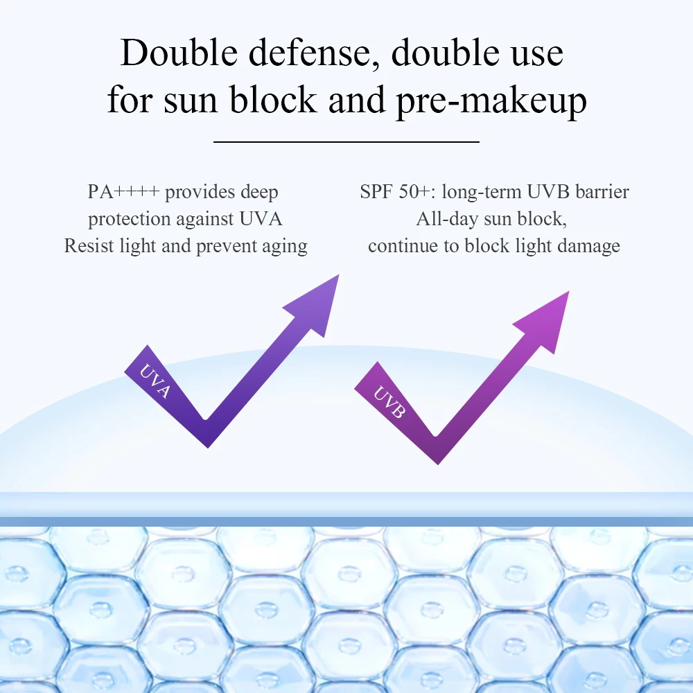 【ซื้อ 1 แถม 1】BSKM ครีมกันแดด Spf50 สำหรับผิวหน้าและผิวกาย ยูวี ครีมกันแดด ไวท์เทนนิ่ง โพรเทคชั่น รีเฟรชชิ่ง มอยส์เจอร์ไรซิ่ง สกินแคร์ 45ก thumbnail 6