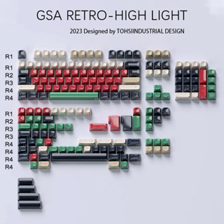 Kbdfans GSA ปุ่มกดคีย์บอร์ด ABS คุณภาพสูง สไตล์เรโทร