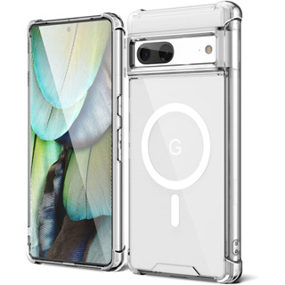 เคสแม่เหล็กไฮบริด แบบอะคริลิคใส กันกระแทก สําหรับ Google Pixel 8 7 Pro 7A