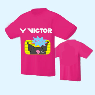 Kulomi ชุดกีฬา เสื้อปิงปอง พิมพ์ลายการ์ตูน Victor ดูดซับเหงื่อ แห้งเร็ว เหมาะกับฤดูร้อน สําหรับผู้ชาย และผู้หญิง 2023