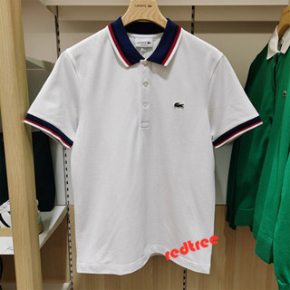 เสื้อคอปกปัก POLO เสื้อโปโลแขนสั้น Lacoste เสื้อโปโล สําหรับผู้ชาย