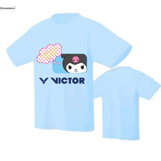 Victor2023 ชุดกีฬา เทนนิส ระบายอากาศ แห้งเร็ว ลายการ์ตูน ใส่สบาย เหมาะกับฤดูร้อน สําหรับผู้ชาย และผู้หญิง