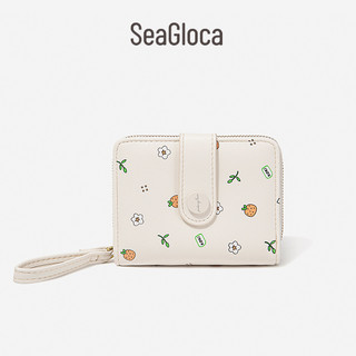 Seagloca Simple Fresh Print Short Bi-Fold Wallet For Women No 1529