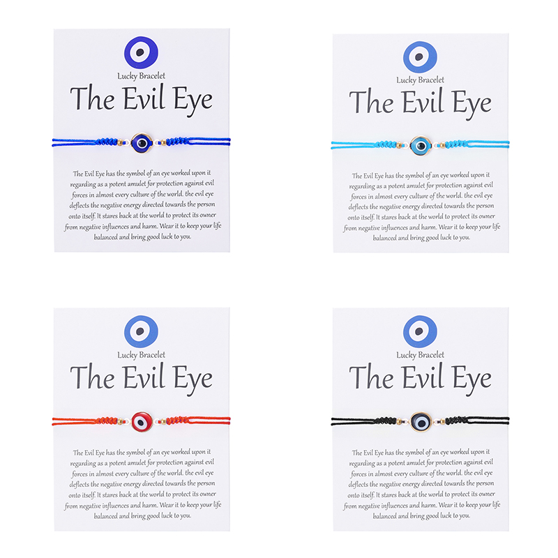 Gmai Blessed Evil Eye สร ้ อยข ้ อมือผู ้ หญิง Lucky Amulet สายรัดข ้ อมือปรับของขวัญอุปกรณ ์ เสริม