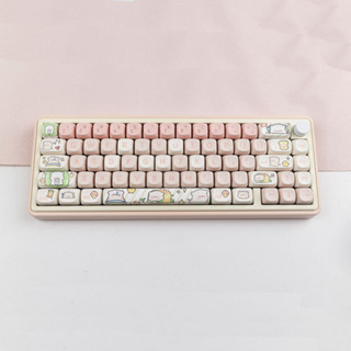 Pink piglet keycaps MOA profile Dye-Sublimation PBT  keycap 140keys