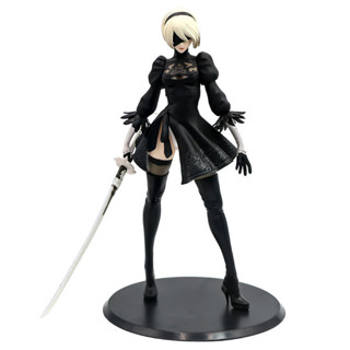 โมเดลฟิกเกอร์ PVC อนิเมะ NieR Automata YoRHa No.2 Type B 2B &amp; Machine Lifeform ขนาด 27 ซม. ของขวัญ ของเล่นสําหรับเด็ก