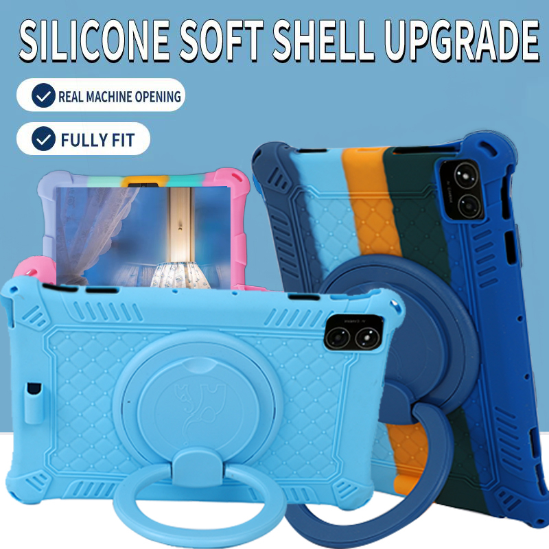 2023 Soft Silicon Kids Case For Teclast T40S 5G T40 Plus T40 Pro 10.4inch 360 Rotating Stand Tablet 