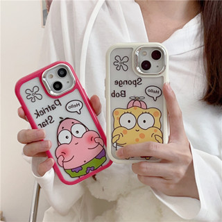 เคสนิ่ม ลายการ์ตูน Spinge Bob Patrick Star สําหรับ iPhone 11 12 13 14 15 PRO MAX iPhone14 iPhone14Pro