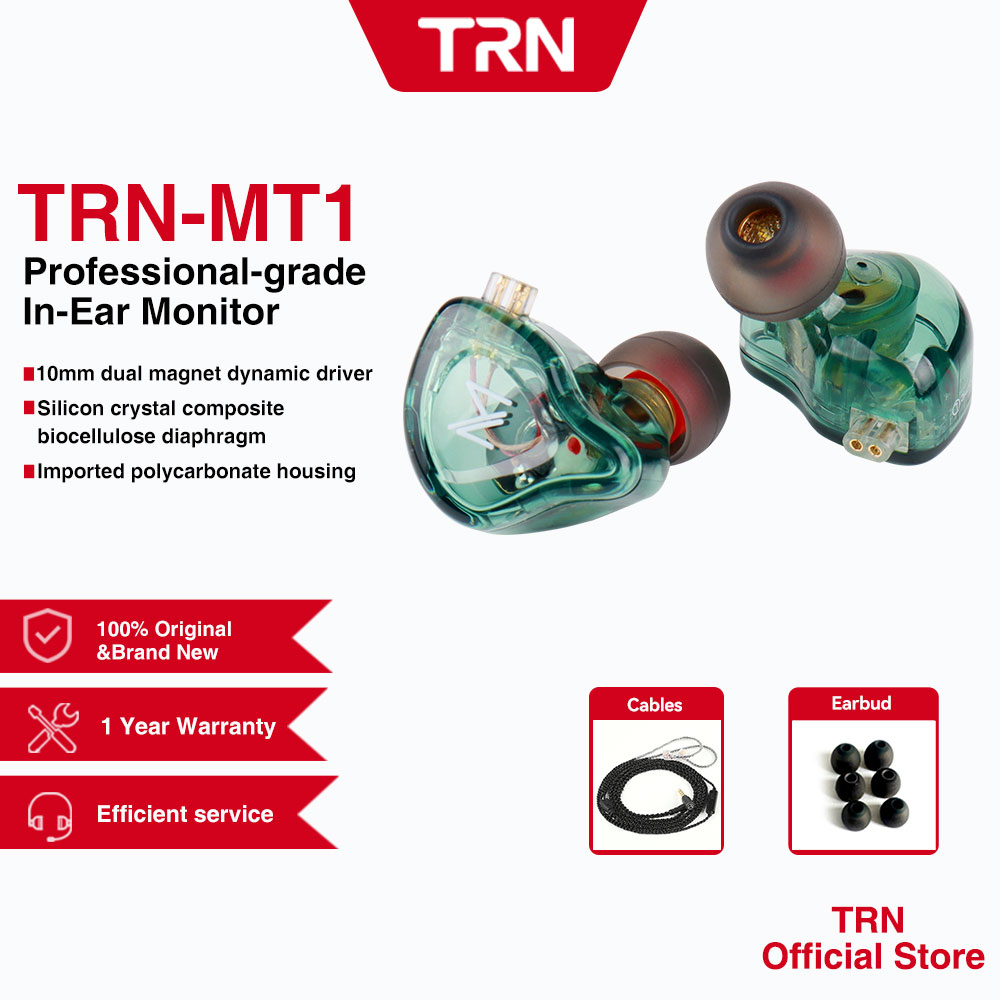 Trn MT1 MT1 PRO MT1 Max หูฟังไดนามิก Hifi อินเอียร์ไดร์ฟ Hifi เบสมอนิเตอร์ วิ่ง เล่นเกม กีฬา TA1 Ba15 St1 ST5 TA1 Max BAX สําหรับชุดหูฟัง  In Ear  Earphone