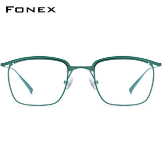 Fonex ใหม่ แว่นตา กรอบไทเทเนียม ทรงสี่เหลี่ยม เบาพิเศษ สําหรับผู้ชาย ผู้หญิง F85724