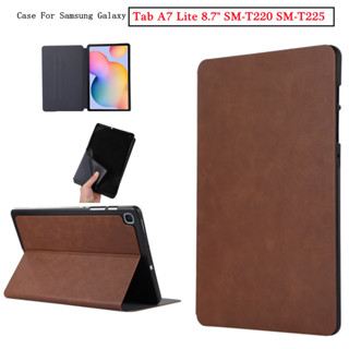 For Samsung Galaxy Tab A7 Lite 8.7" SM-T220 SM-T225 Adjustable Folding Stand Cover PC Hard Shell Shockproof Leather Case