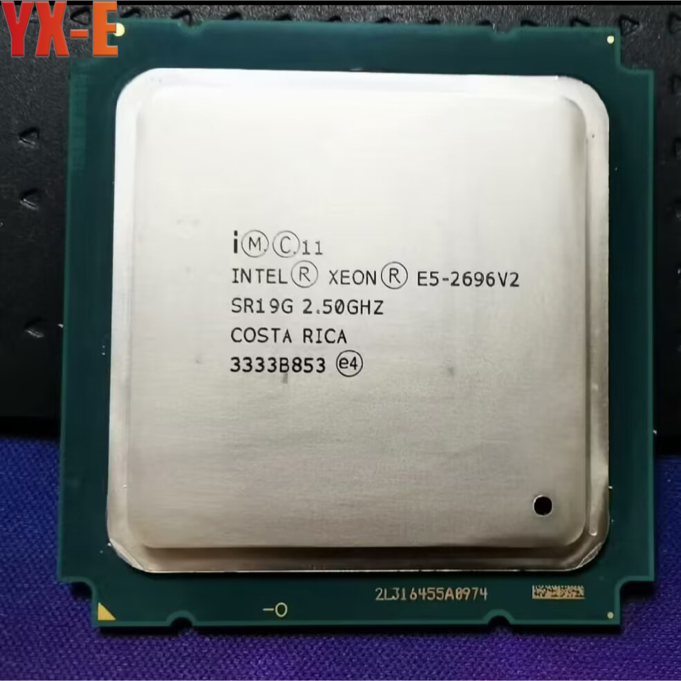 Intel Xeon e5-2696 v2 LGA2011 เซิร ์ ฟเวอร ์ CPU โปรเซสเซอร ์ e5 2696 v2 SR19G 2.5GHz สูงสุด 3.3GHz 12-Core พร ้ อมวางการกระจายความร ้ อน