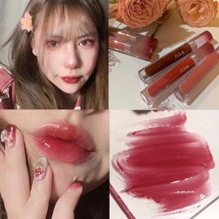 ลิปสติก ติดทนนาน กันน้ำ 6 สี Mirror Lip Glaze  A571