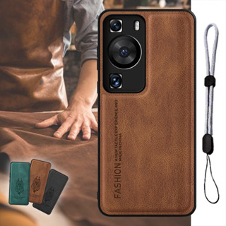 เคสโทรศัพท์มือถือหนัง หรูหรา พร้อมสายคล้อง ปรับได้ สําหรับ Huawei P60 P60 Pro