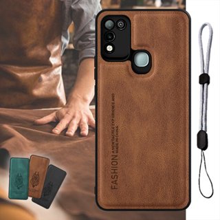 เคสโทรศัพท์มือถือหนัง พร้อมสายคล้อง ปรับได้ หรูหรา สําหรับ Infinix Smart 5 Hot 10 Lite X657 X657C X657B