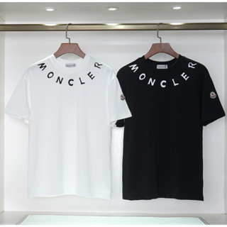 เสื้อยืดคอกลม แขนสั้น พิมพ์ลาย Moncle 230 กรัม สําหรับผู้ชาย และผู้หญิง